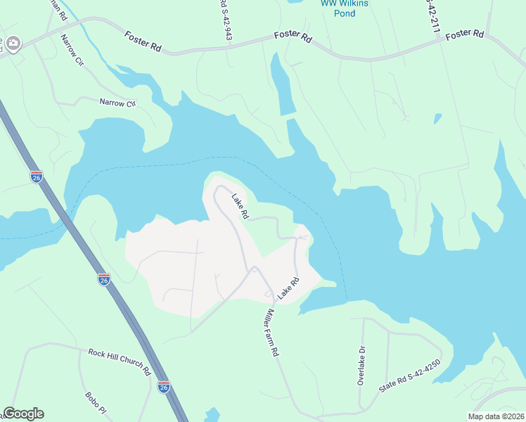 map of restaurants, bars, coffee shops, grocery stores, and more near 347 Lake Road in Inman