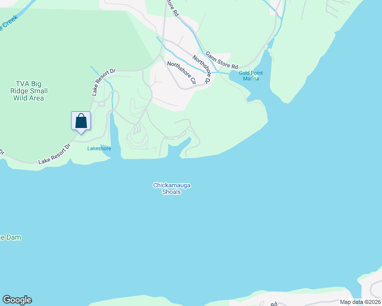 map of restaurants, bars, coffee shops, grocery stores, and more near 4294 Lakeshore Lane in Chattanooga