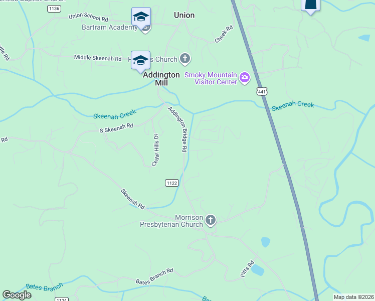 map of restaurants, bars, coffee shops, grocery stores, and more near 40 Addington Villas Drive in Franklin