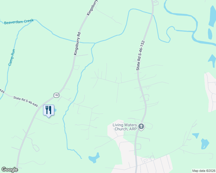 map of restaurants, bars, coffee shops, grocery stores, and more near 6131 Chandler Road in Clover