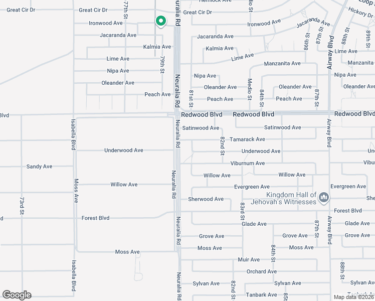 map of restaurants, bars, coffee shops, grocery stores, and more near in California City