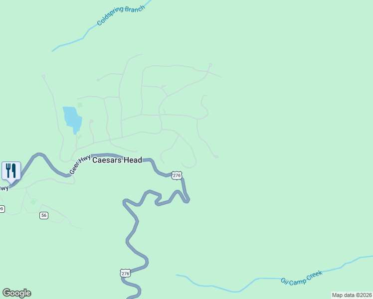 map of restaurants, bars, coffee shops, grocery stores, and more near 111 Columbine Way in Cleveland