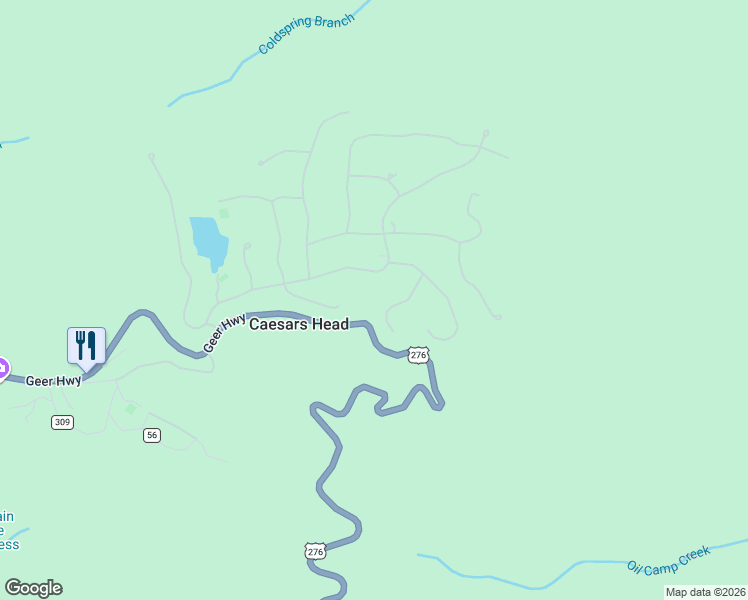 map of restaurants, bars, coffee shops, grocery stores, and more near 120 Columbine Way in Cleveland
