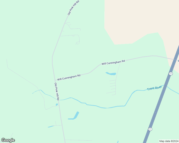 map of restaurants, bars, coffee shops, grocery stores, and more near 2800 Will Cunningham Road in Deep Run