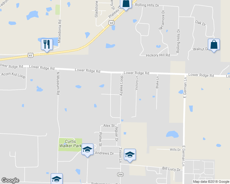 map of restaurants, bars, coffee shops, grocery stores, and more near 19 Azalea Loop in Conway