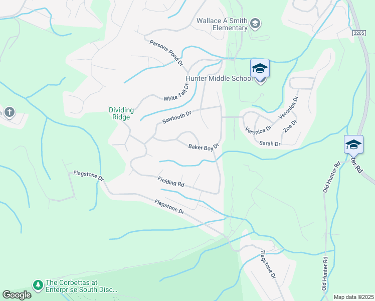 map of restaurants, bars, coffee shops, grocery stores, and more near 9954 Baker Boy Drive in Ooltewah