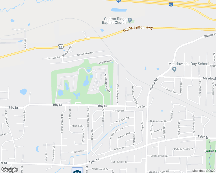 map of restaurants, bars, coffee shops, grocery stores, and more near 2310 Quattlebaum Cove in Conway