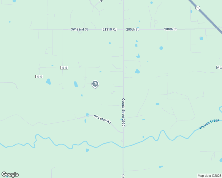 map of restaurants, bars, coffee shops, grocery stores, and more near 2955 South County Line Avenue in Blanchard