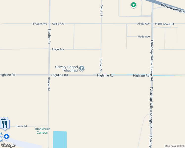 map of restaurants, bars, coffee shops, grocery stores, and more near in Tehachapi