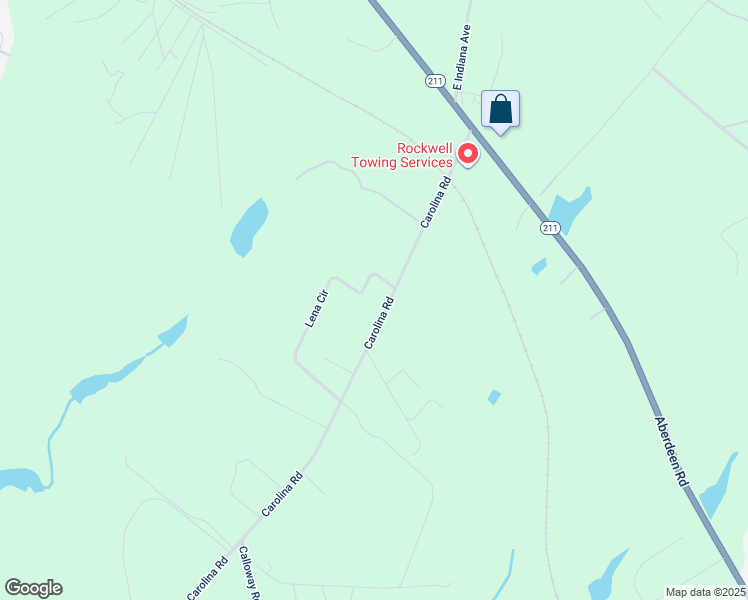 map of restaurants, bars, coffee shops, grocery stores, and more near 352 Carolina Road in Aberdeen