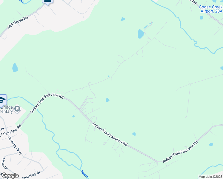map of restaurants, bars, coffee shops, grocery stores, and more near 7122 Cunningham Lane in Indian Trail