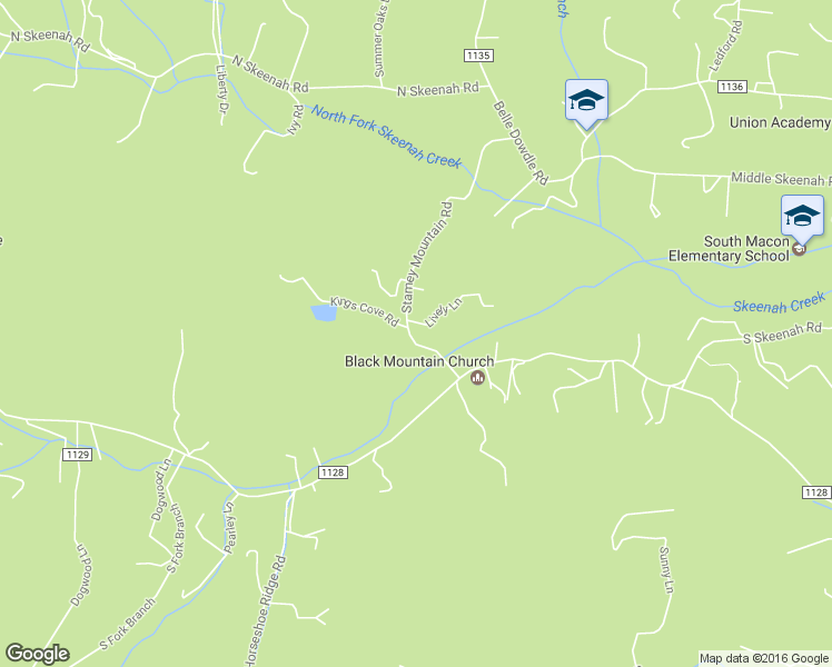 map of restaurants, bars, coffee shops, grocery stores, and more near 564 Stamey Mountain Road in Franklin