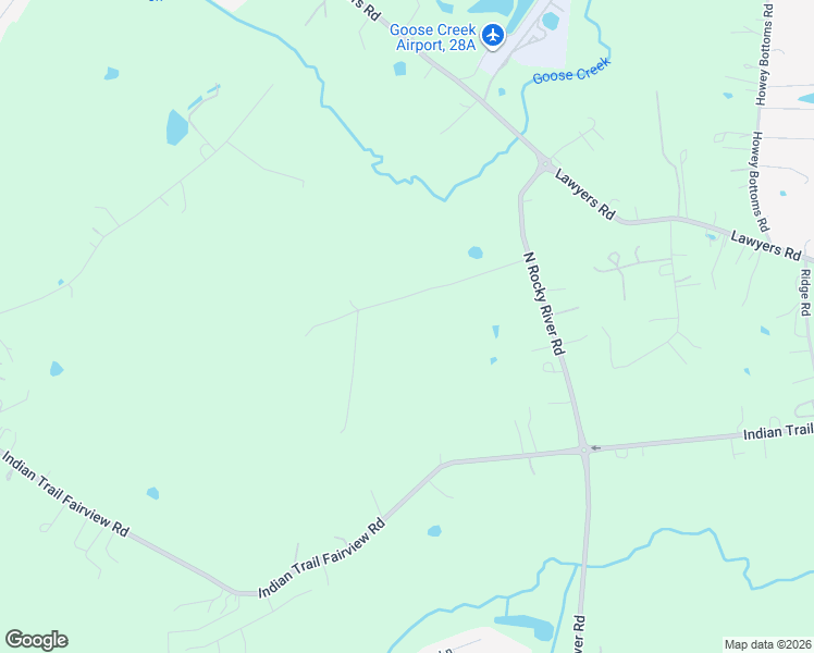 map of restaurants, bars, coffee shops, grocery stores, and more near 5919 North Rocky River Road in Indian Trail