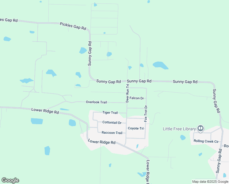 map of restaurants, bars, coffee shops, grocery stores, and more near 8 Wildcat Trail in Conway