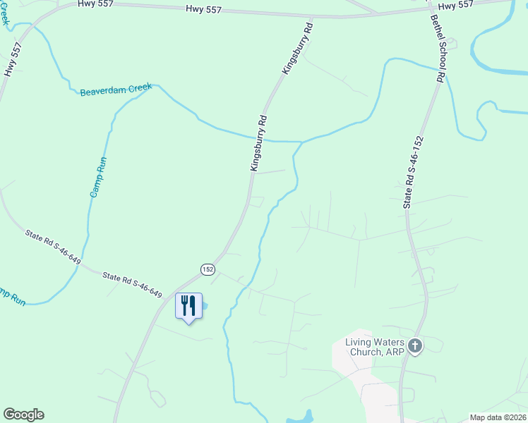 map of restaurants, bars, coffee shops, grocery stores, and more near 6186 Chandler Road in Clover