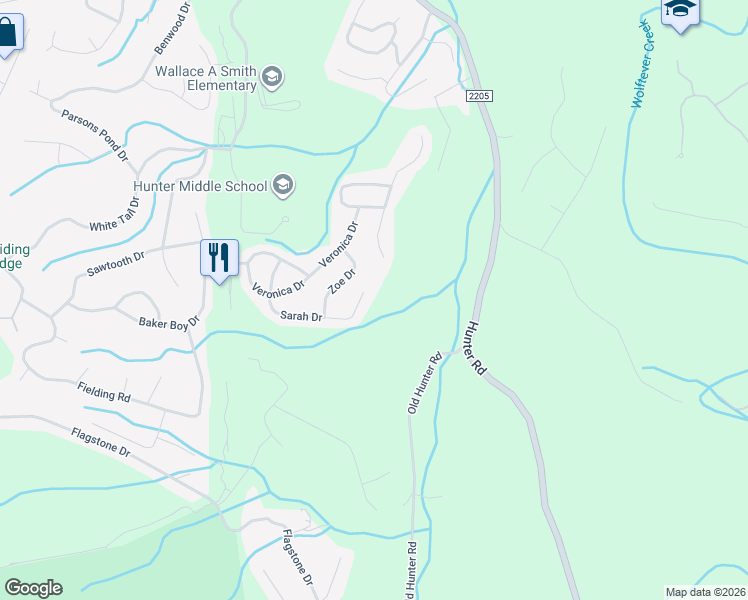 map of restaurants, bars, coffee shops, grocery stores, and more near 5569 Sarah Dr in Ooltewah