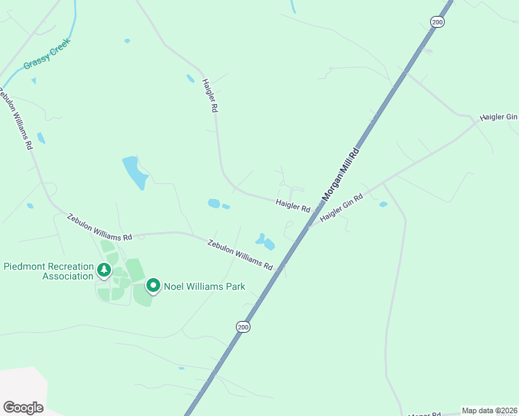 map of restaurants, bars, coffee shops, grocery stores, and more near 3614 Haigler Road in Monroe