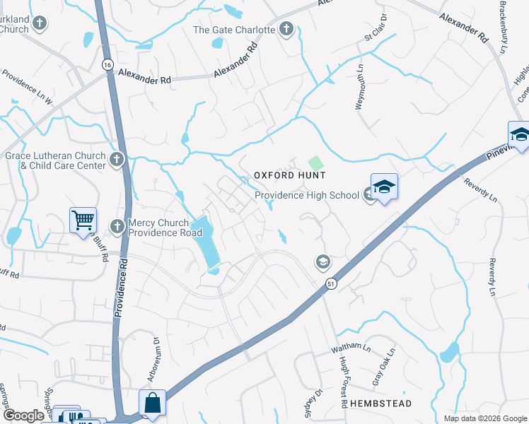 map of restaurants, bars, coffee shops, grocery stores, and more near 8301 Fox Chapel Lane in Charlotte
