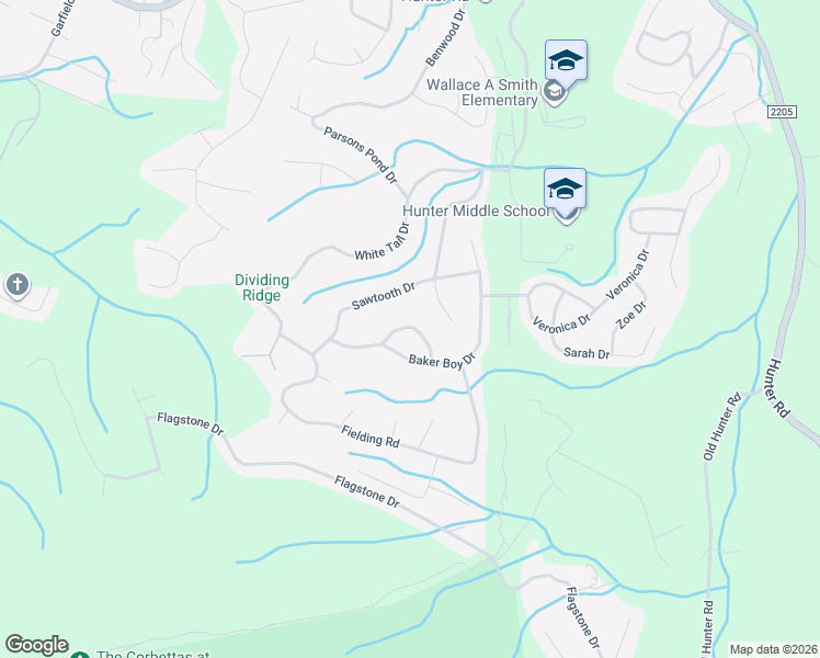 map of restaurants, bars, coffee shops, grocery stores, and more near 6757 Triton Circle in Ooltewah