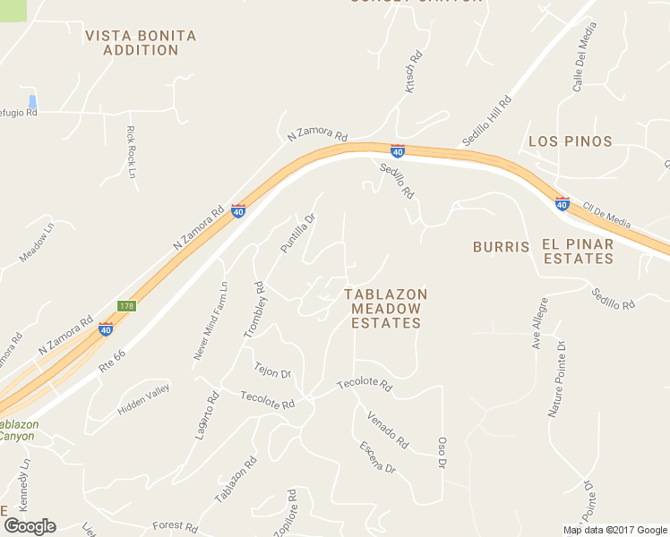 map of restaurants, bars, coffee shops, grocery stores, and more near 3 Puntilla Drive in Tijeras