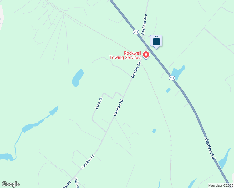 map of restaurants, bars, coffee shops, grocery stores, and more near 352 Carolina Road in Aberdeen