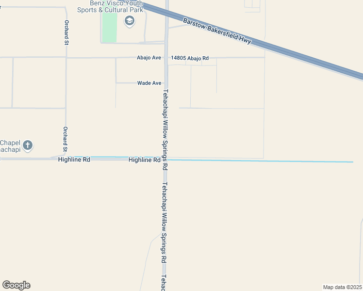 map of restaurants, bars, coffee shops, grocery stores, and more near 20028 Tehachapi Willow Springs Road in Tehachapi