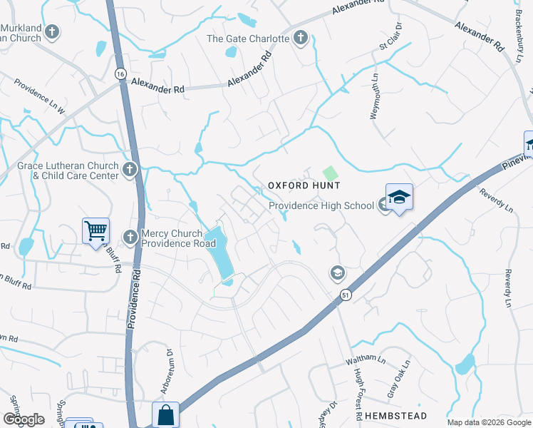 map of restaurants, bars, coffee shops, grocery stores, and more near 8219 Fox Chapel Lane in Charlotte