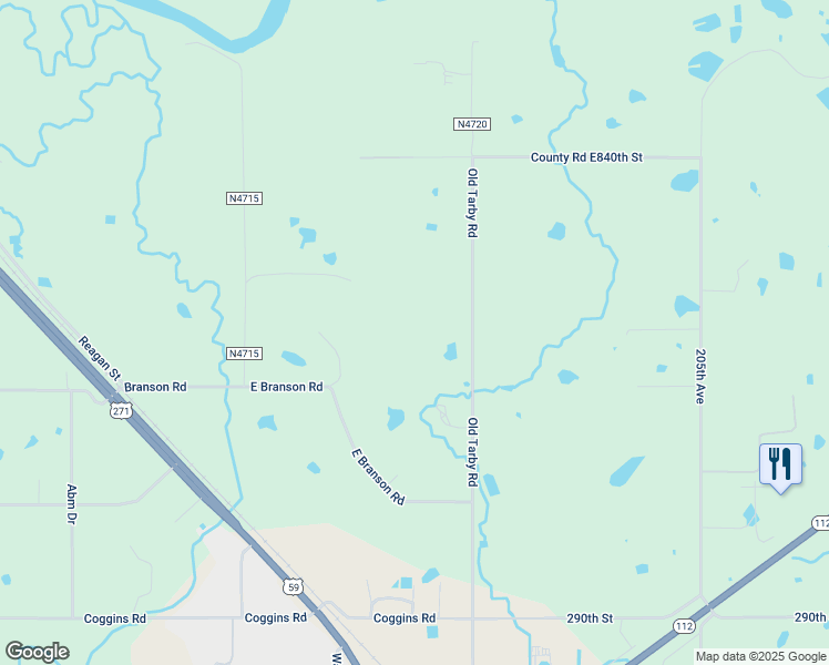 map of restaurants, bars, coffee shops, grocery stores, and more near 28345 Old Tarby Road in Poteau