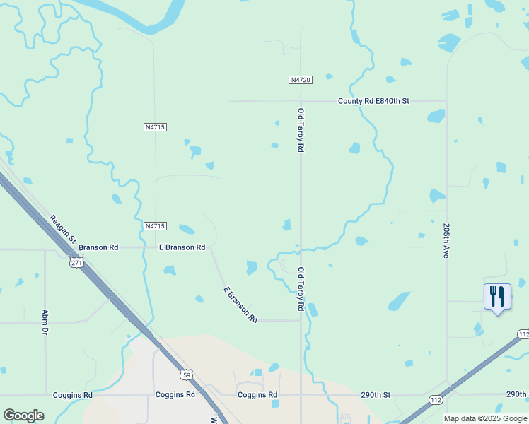 map of restaurants, bars, coffee shops, grocery stores, and more near 28345 Old Tarby Road in Poteau