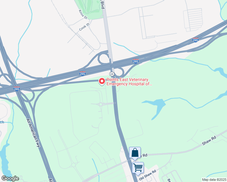 map of restaurants, bars, coffee shops, grocery stores, and more near 6361 Bragg Boulevard in Fayetteville