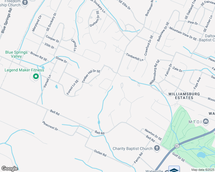 map of restaurants, bars, coffee shops, grocery stores, and more near 3560 Buchanan Road Southeast in Cleveland