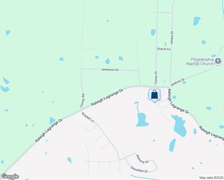 map of restaurants, bars, coffee shops, grocery stores, and more near 3260 Raleigh Lagrange Drive in Rossville