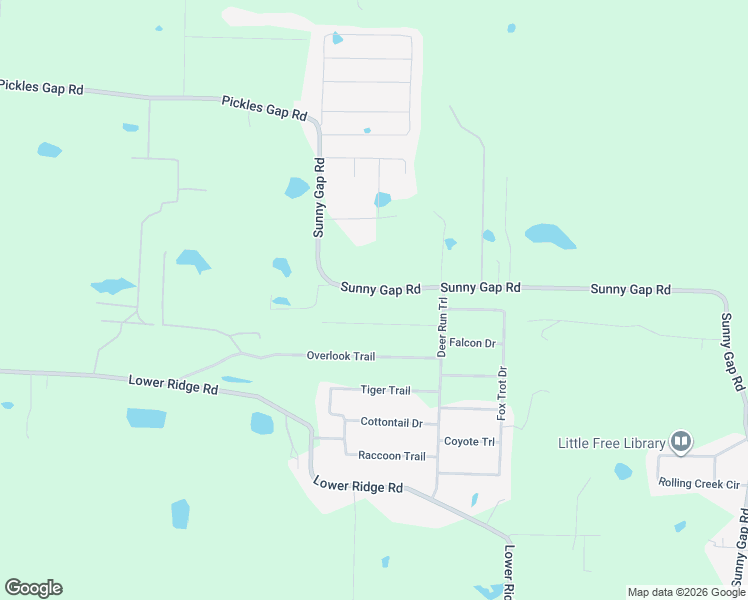 map of restaurants, bars, coffee shops, grocery stores, and more near 12 Wildcat Trail in Conway