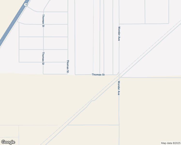 map of restaurants, bars, coffee shops, grocery stores, and more near Thomas Avenue in California City