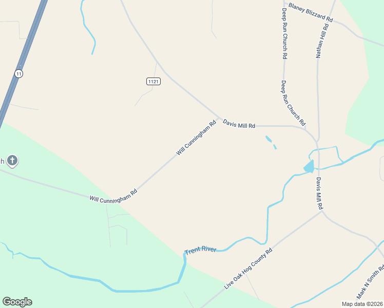 map of restaurants, bars, coffee shops, grocery stores, and more near 1809 Will Cunningham Road in Deep Run