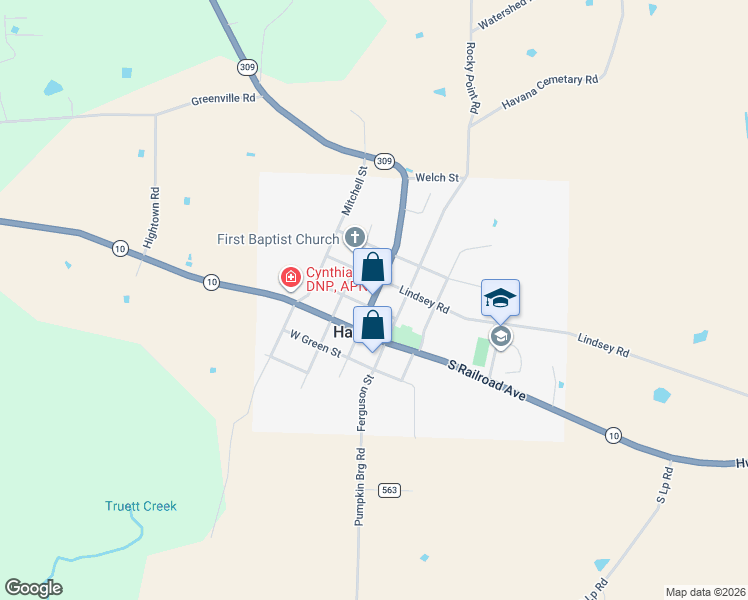 map of restaurants, bars, coffee shops, grocery stores, and more near in Havana