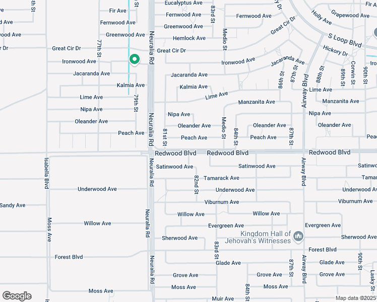 map of restaurants, bars, coffee shops, grocery stores, and more near Graham Street in California City