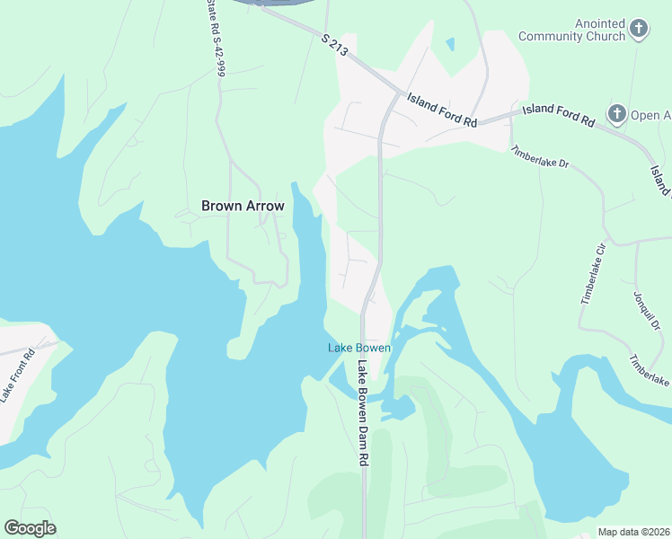 map of restaurants, bars, coffee shops, grocery stores, and more near 406 Rockcove Road in Inman