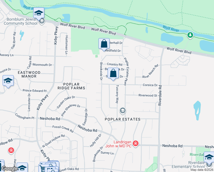 map of restaurants, bars, coffee shops, grocery stores, and more near 6940 Corsica Drive in Germantown