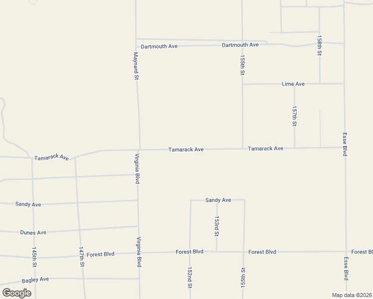map of restaurants, bars, coffee shops, grocery stores, and more near Tamarack Avenue in Kern County