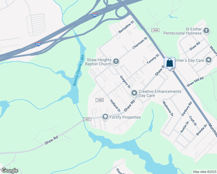 map of restaurants, bars, coffee shops, grocery stores, and more near 1256 Tammy Street in Fayetteville