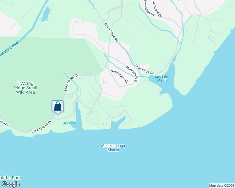 map of restaurants, bars, coffee shops, grocery stores, and more near 5711 Queen-Aire Ln in Chattanooga