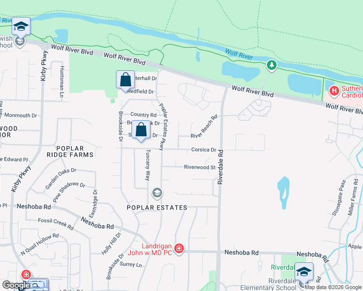 map of restaurants, bars, coffee shops, grocery stores, and more near 7080 Corsica Drive in Germantown