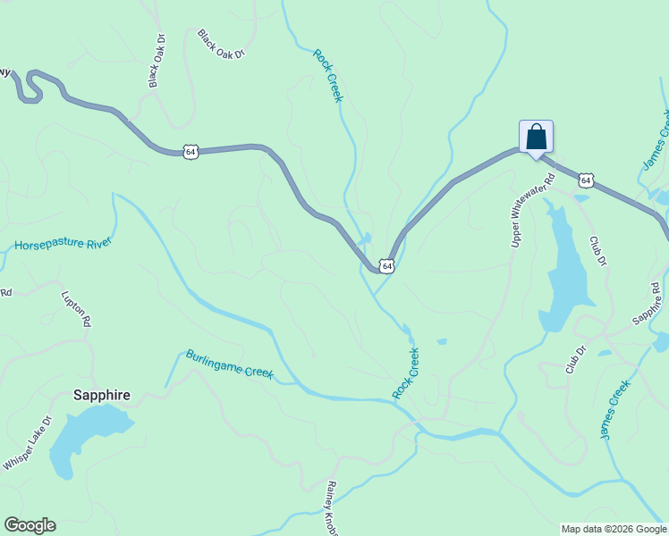 map of restaurants, bars, coffee shops, grocery stores, and more near 869 Boiling Springs Road in Sapphire