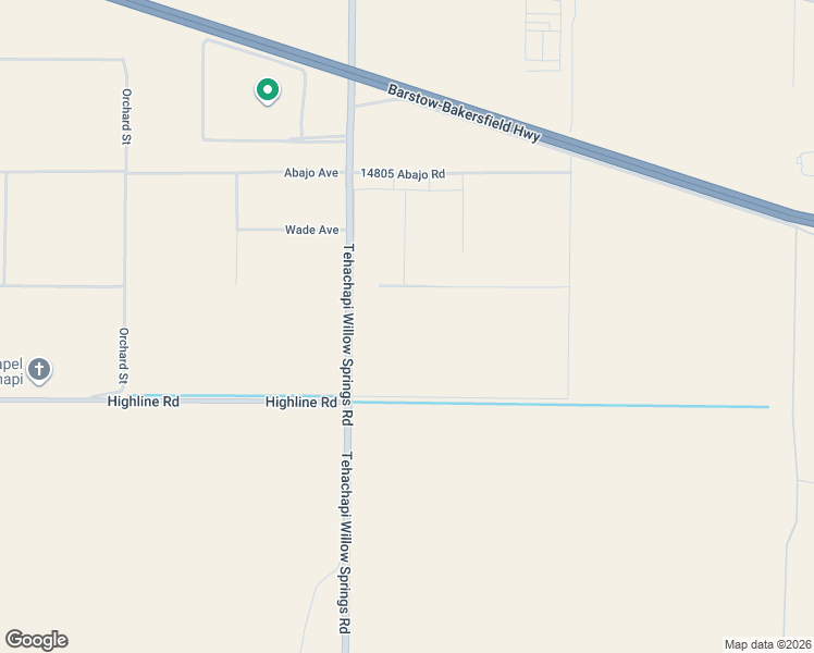 map of restaurants, bars, coffee shops, grocery stores, and more near 20028 Tehachapi Willow Springs Road in Tehachapi