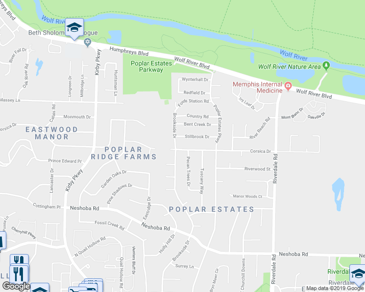 map of restaurants, bars, coffee shops, grocery stores, and more near 6940 Corsica Drive in Germantown