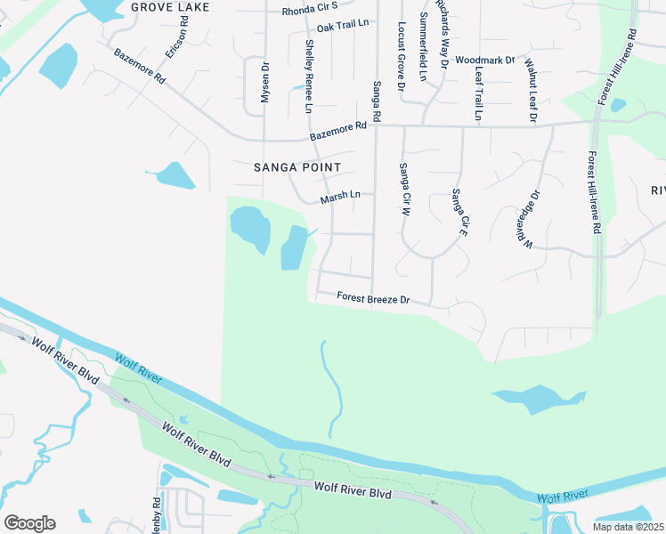 map of restaurants, bars, coffee shops, grocery stores, and more near 8676 Old River Road in Shelby County