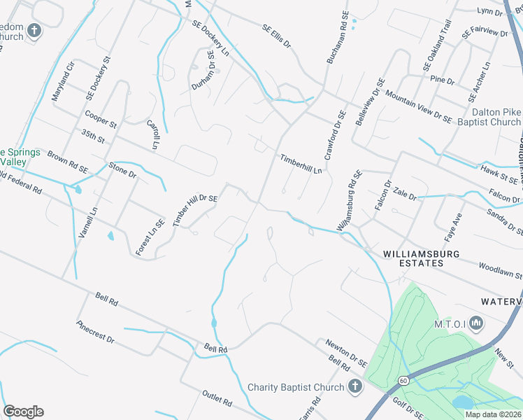 map of restaurants, bars, coffee shops, grocery stores, and more near 3515 Buchanan Road Southeast in Cleveland