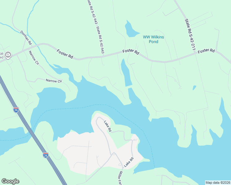 map of restaurants, bars, coffee shops, grocery stores, and more near 286 Edgewater Road in Inman