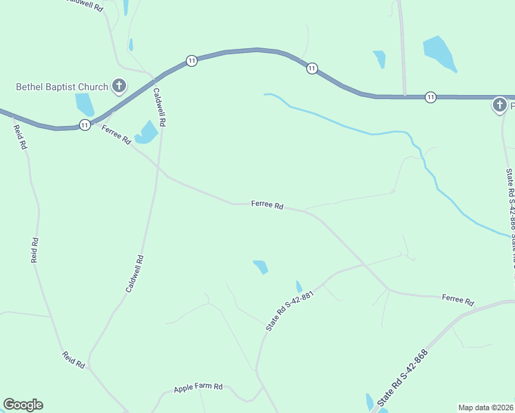 map of restaurants, bars, coffee shops, grocery stores, and more near 930 Ferree Road in Campobello